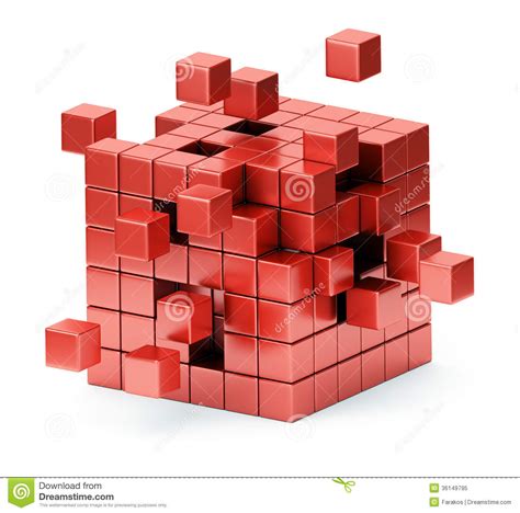 Concepto De Junta De La Estructura Del Cubo Stock de ...