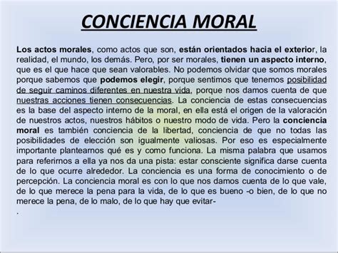 Conciencia Moral