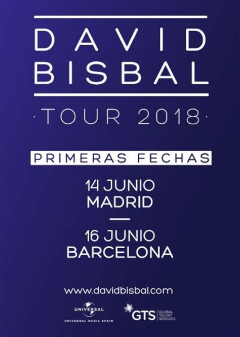 Concierto de David Bisbal en Madrid. Comprar Entradas.