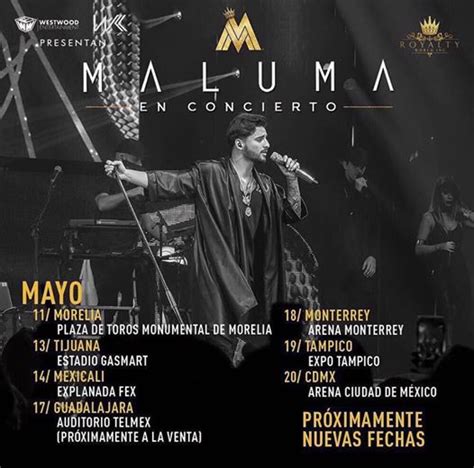 Concierto de Maluma en Monterrey, Monterrey, México, 18 de ...