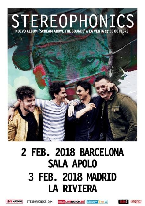 Concierto de Stereophonics en Barcelona. Comprar Entradas.