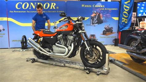 Condor Motorcycle Garage Dolly Video 2   YouTube