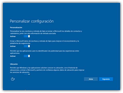 Configuración inicial de Windows 10. ¿Qué podemos configurar?