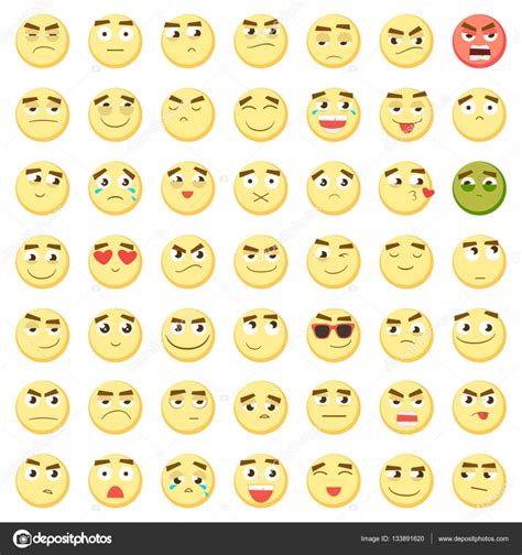Conjunto de emoticonos. Colección de Emoji. Emoticonos 3D ...
