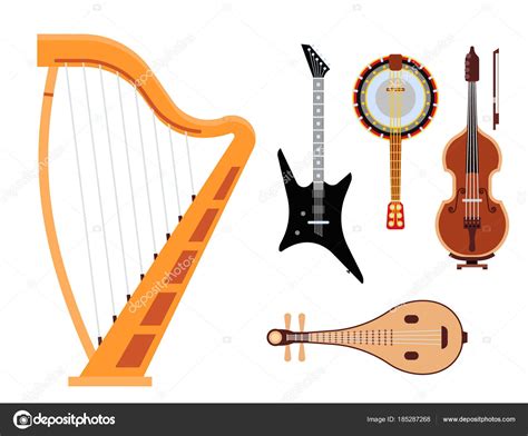 Conjunto de herramienta sonido instrumentos musicales de ...