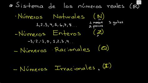 Conjunto De Los Números Reales, Racionales, Irracionales ...