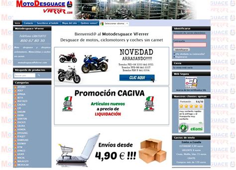 Conoce la nueva web de “MotoDesguace” V.Ferrer en Alzira ...