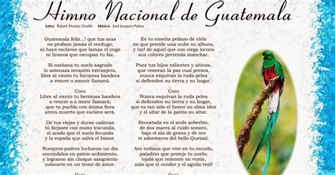 conoce usted la historia del himno nacional de guatemala ...