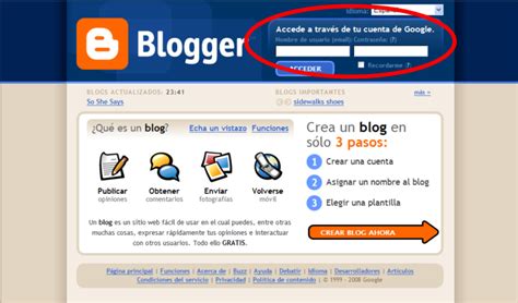 Consejos Blogger: Cómo entrar al panel de control de blogger