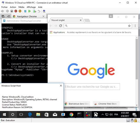 Consiguen ejecutar Google Chrome en Windows 10 Cloud