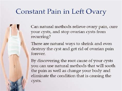 Constant Pain In Left Ovary