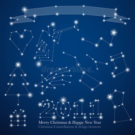Constelaciones De La Navidad Ilustración del Vector ...