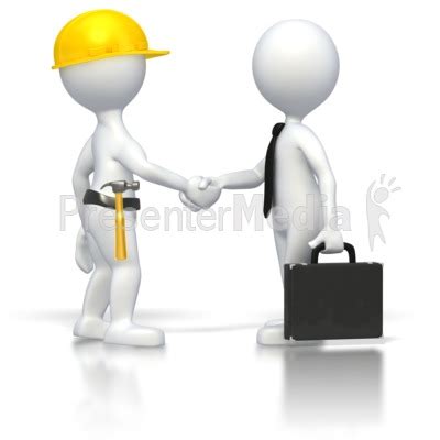 Construction Business Deal   3D Figures   Great Clipart ...