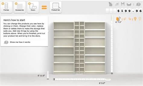 Construye tu propia estantería con Billy planner de Ikea