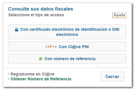 Consulta de datos fiscales on line   Agencia Tributaria