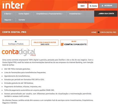 Conta Digital do Banco Inter não será ilimitada para ...