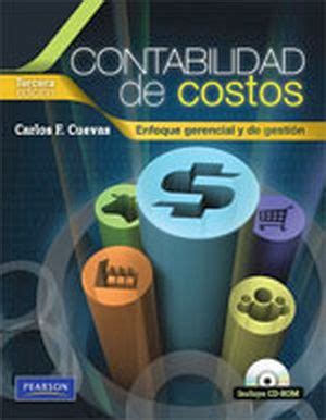 CONTABILIDAD DE COSTOS 3ED. C/CD. CUEVAS, CARLOS ...