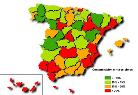 Contaminación: Contaminación en España