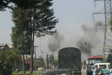 Contaminación del aire en Bogotá.