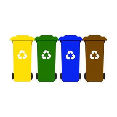 Contenedores de basura para reciclaje | Descargar Vectores ...