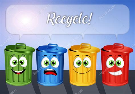 Contenedores de basura para reciclaje — Foto de stock ...