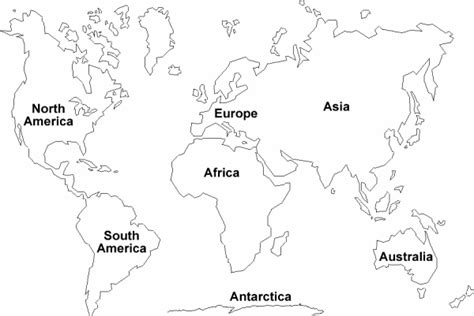 Continentes del mundo para colorear   Imagui