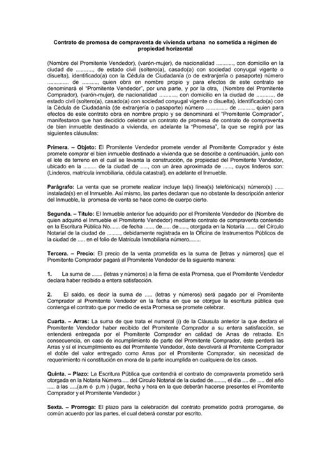 Contrato De Compraventa De Inmueble   www.credil.com ...