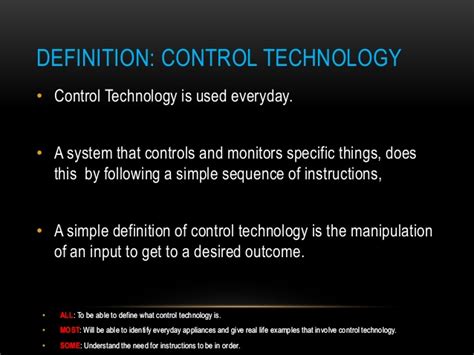 Control technology