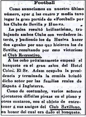 Controversia fundacional del Sevilla Fútbol Club ...