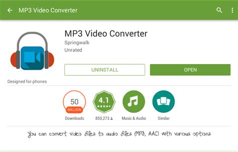 Convert Video to Audio on Android with MP3 Video Converter