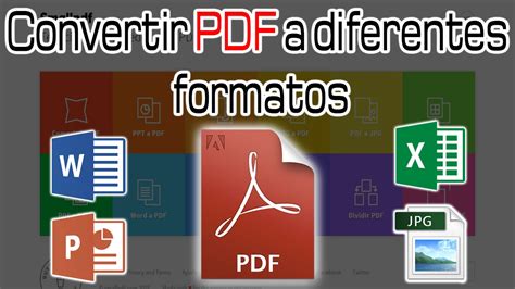 Convertir Archivos PDF a WORD, PPT, EXCEL, JPG  SIN ...