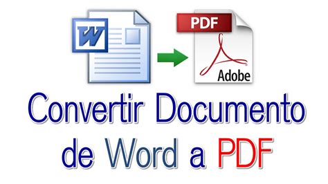 Convertir Documento de Word a PDF Sin Programas   YouTube