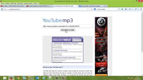 convertisseur mp3 youtube gratuit