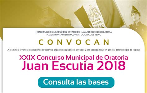 Convocatoria al concurso de oratoria Juan Escutia 2018 ...