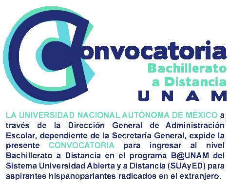 Convocatoria Bachillerato a Distancia 2015   UNAM