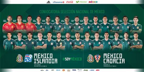 Convocatoria de la Selección Mexicana contra Islandia y ...