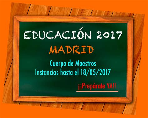 CONVOCATORIA EDUCACIÓN 2017 COMUNIDAD DE MADRID | Grupo Venfor