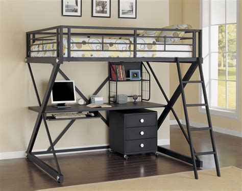 Cool Full Size Loft Bed With Desk Designs Ideas   Decofurnish