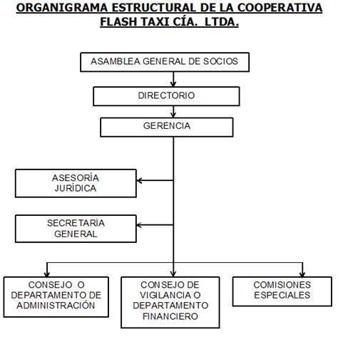 COOPERATIVA DE TAXIS  FLASH TAXI  Cía. Ltda.: ORGANIZACIÓN