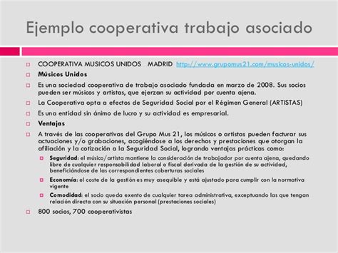 Cooperativas en el sector cultural II.