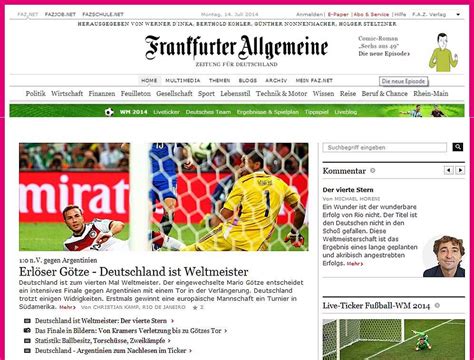 Copa del Mundo 2014: Deutschland über alles!   FRANKFURTEN ...