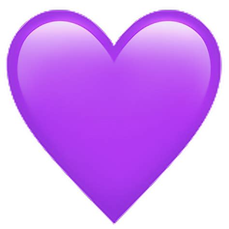 corazon emoji morado lila pngsticker...