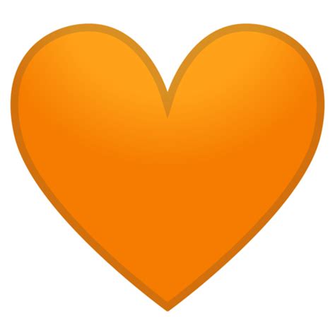Corazón Naranja Emoji |  Corazón Naranja