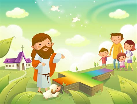 Corazones de Maria: Ilustraciones de Jesús para niños