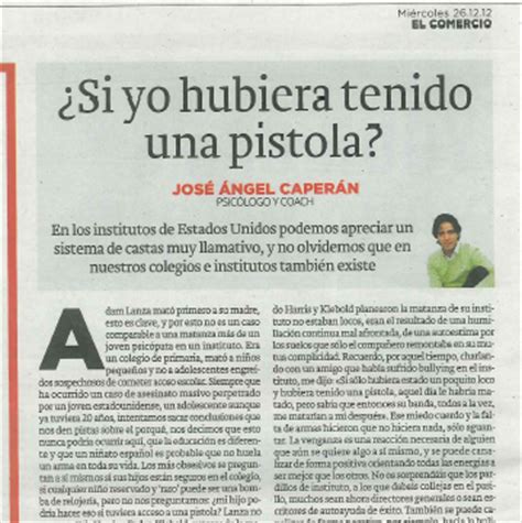 Corazones en la boca: Artículo en diario El Comercio sobre ...