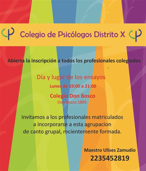 Coro del Colegio de Psicólogos ~ Colegio de Psicólogos