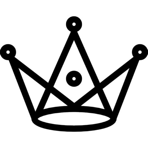 Corona regale con triangoli e cerchi di progettazione ...