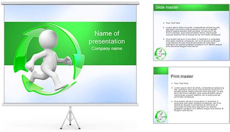 Correr y Reciclaje Plantillas de Presentaciones PowerPoint ...