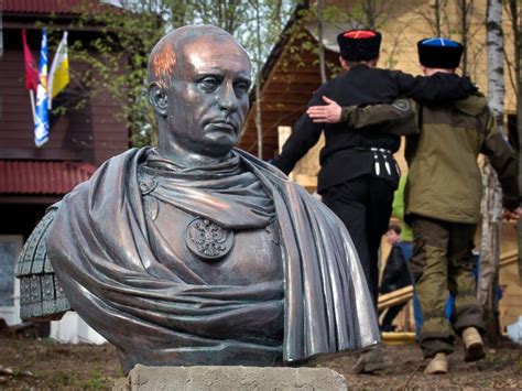 Cossacks Install Monument of Russian President Vladimir ...