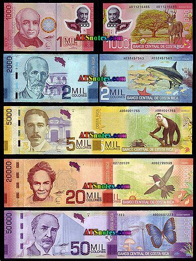 Costa Rica banknotes   Costa Rica colones | español ...